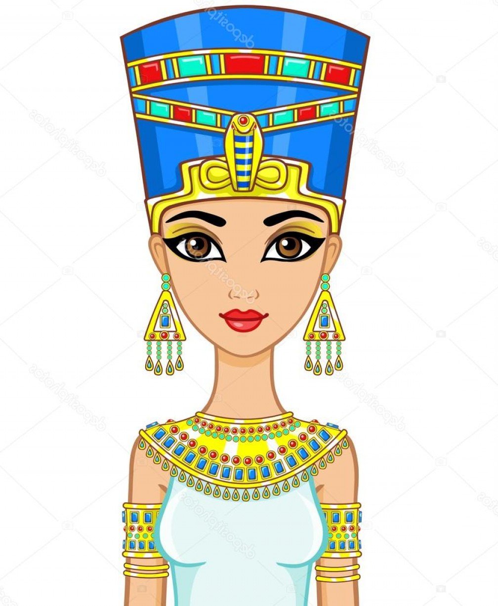 Нефертити рисунок карандашом