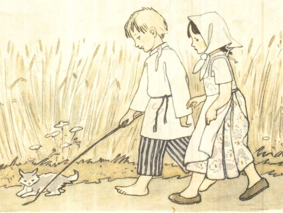 Иллюстрации к рассказу котенок Льва Николаевича Толстого