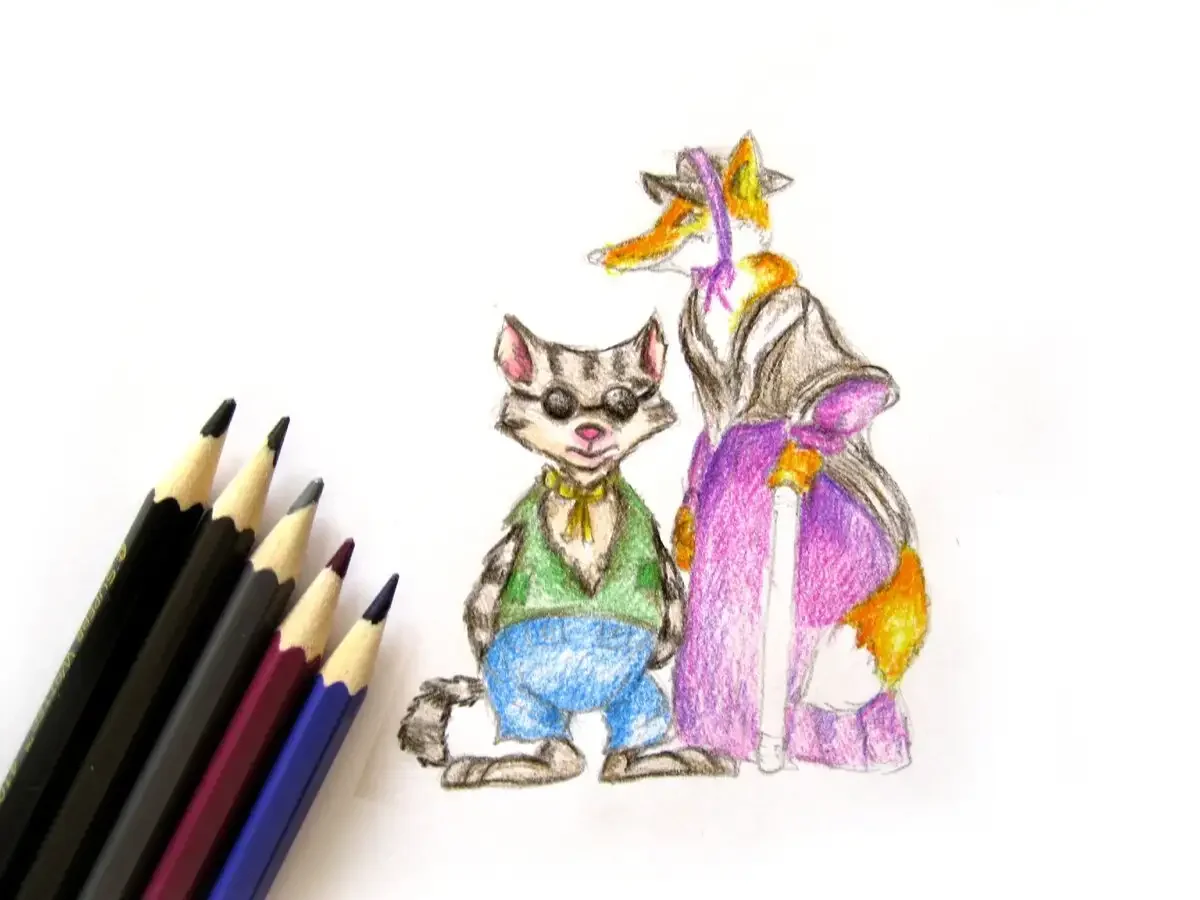 Лиса Алиса и кот Базилио арт