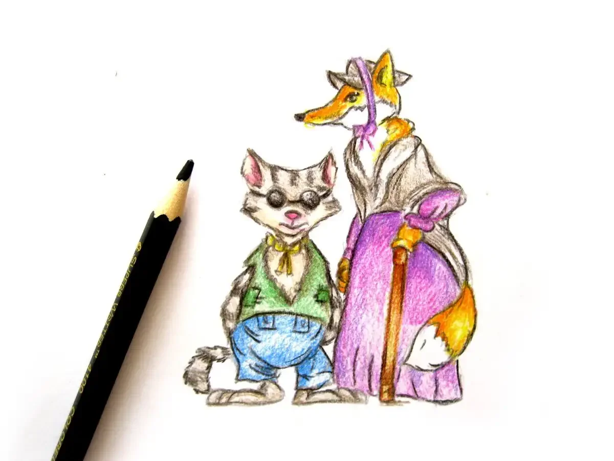 Лиса Алиса и кот Базилио арт