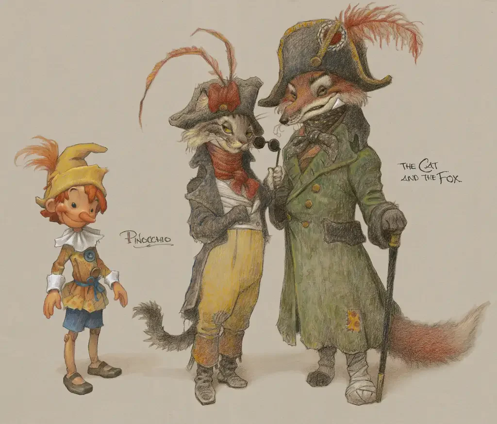 Елена Санаева и Ролан Быков лиса Алиса и кот Базилио