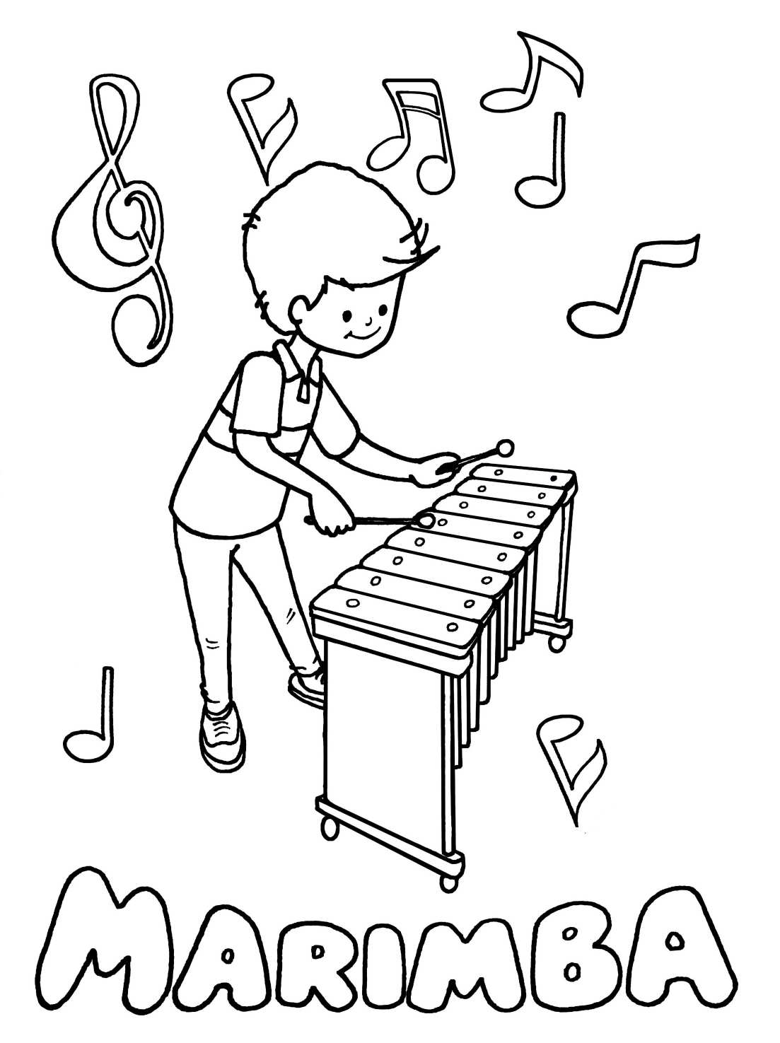 Стилизованные музыкальные инструменты