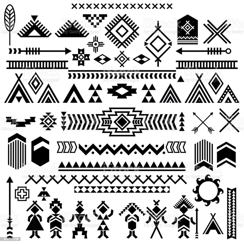 Индейцы Северной Америки орнаменты Графика