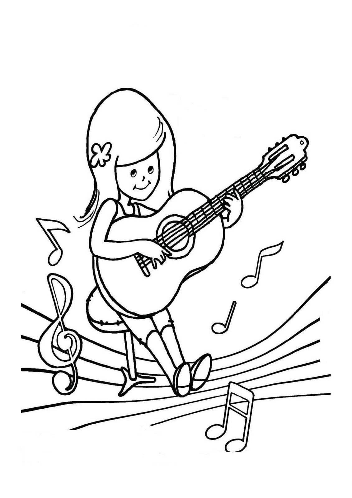 Музыкальные раскраски для детей