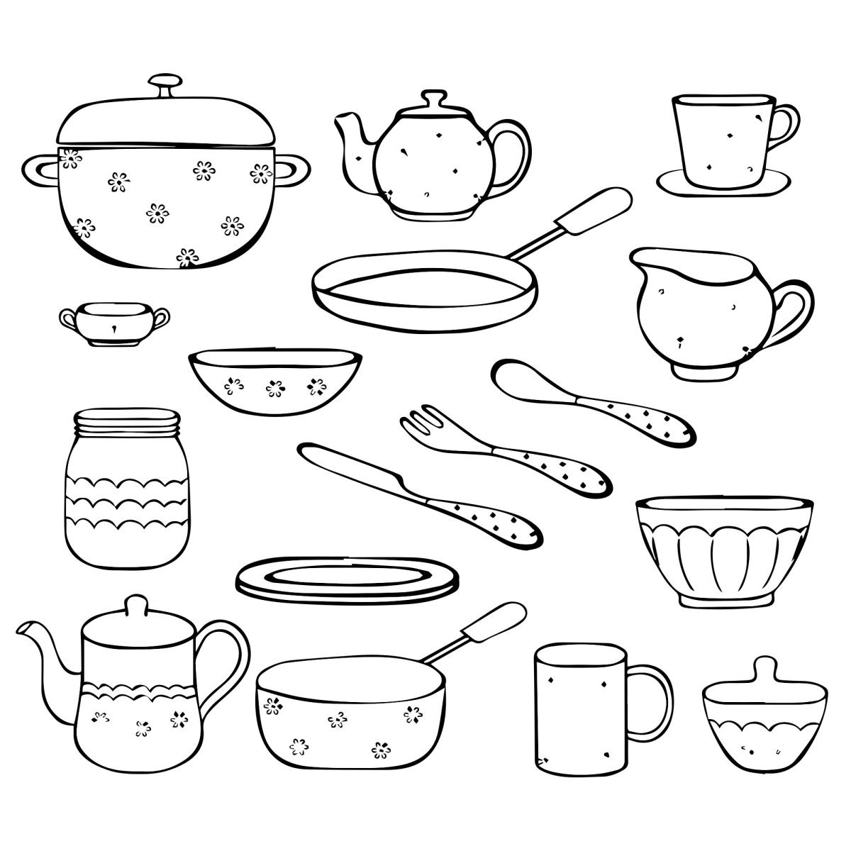 Чашка раскраска