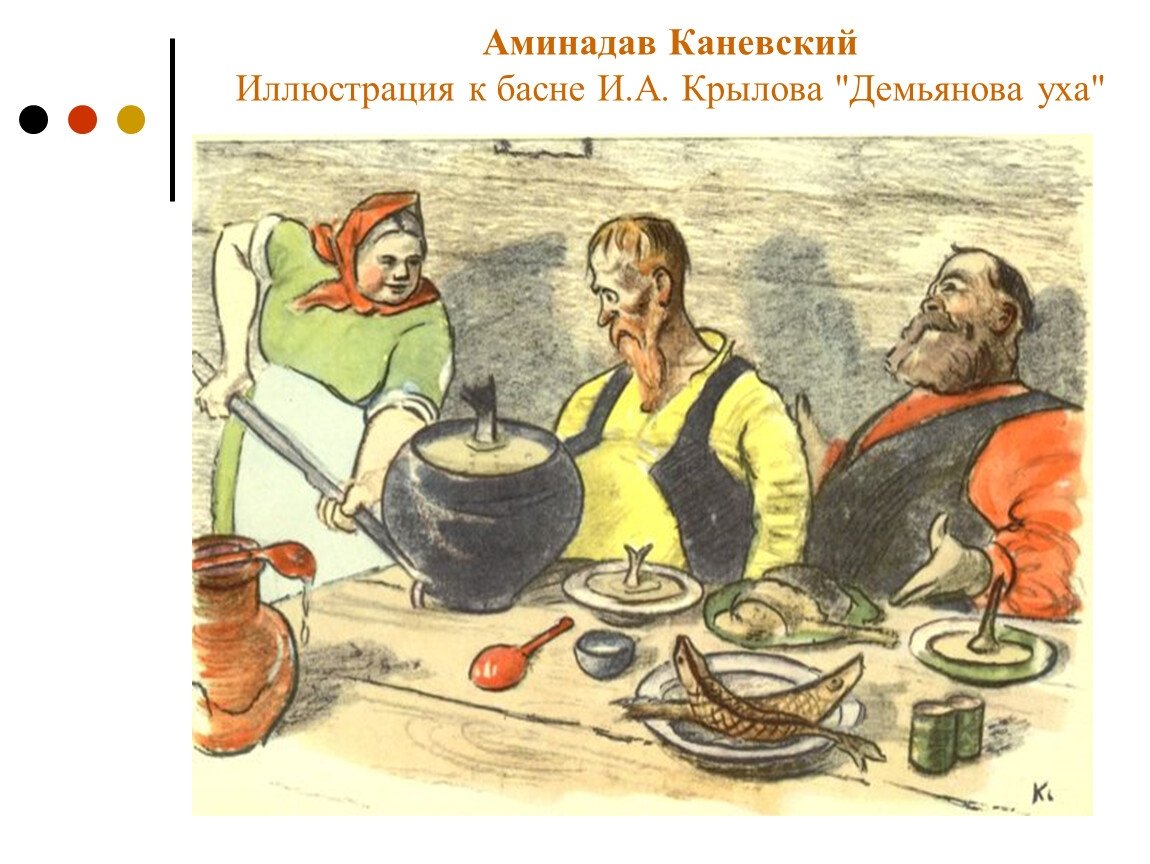 Басня Крылова демьямо вауха