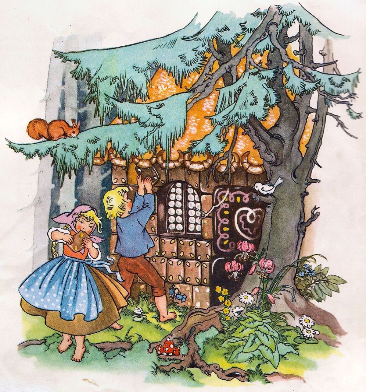 Пряничный домик сказка Шарля Перро