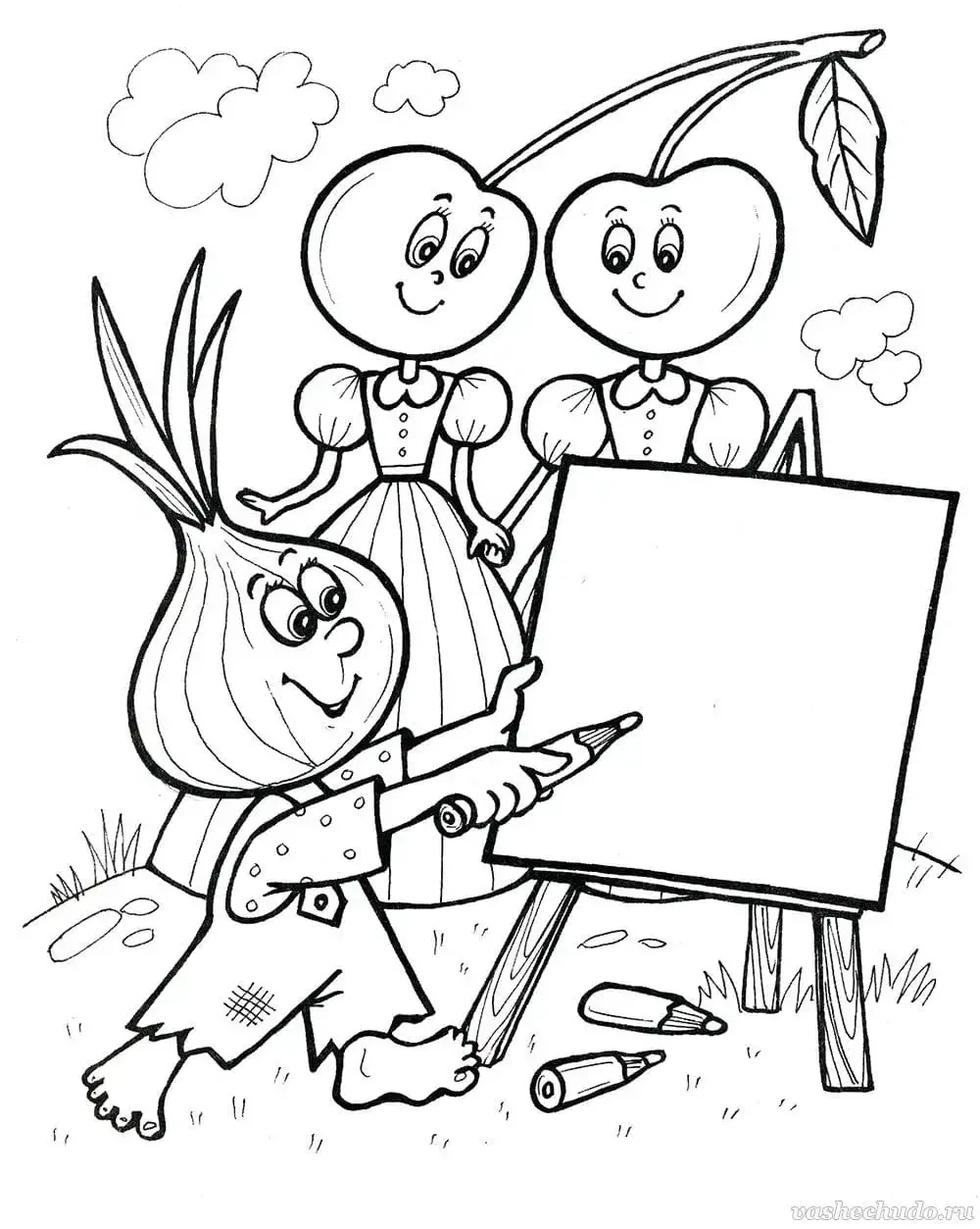 Герои сказок раскраски для детей