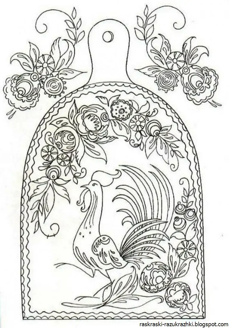 Урало-Сибирская роспись элементы росписи