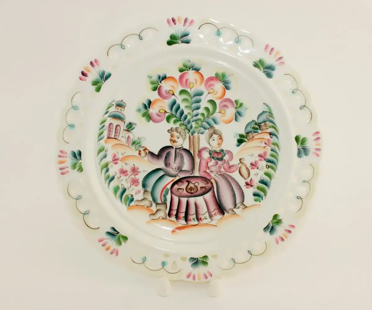 Раскраска шкатулка Городецкая роспись