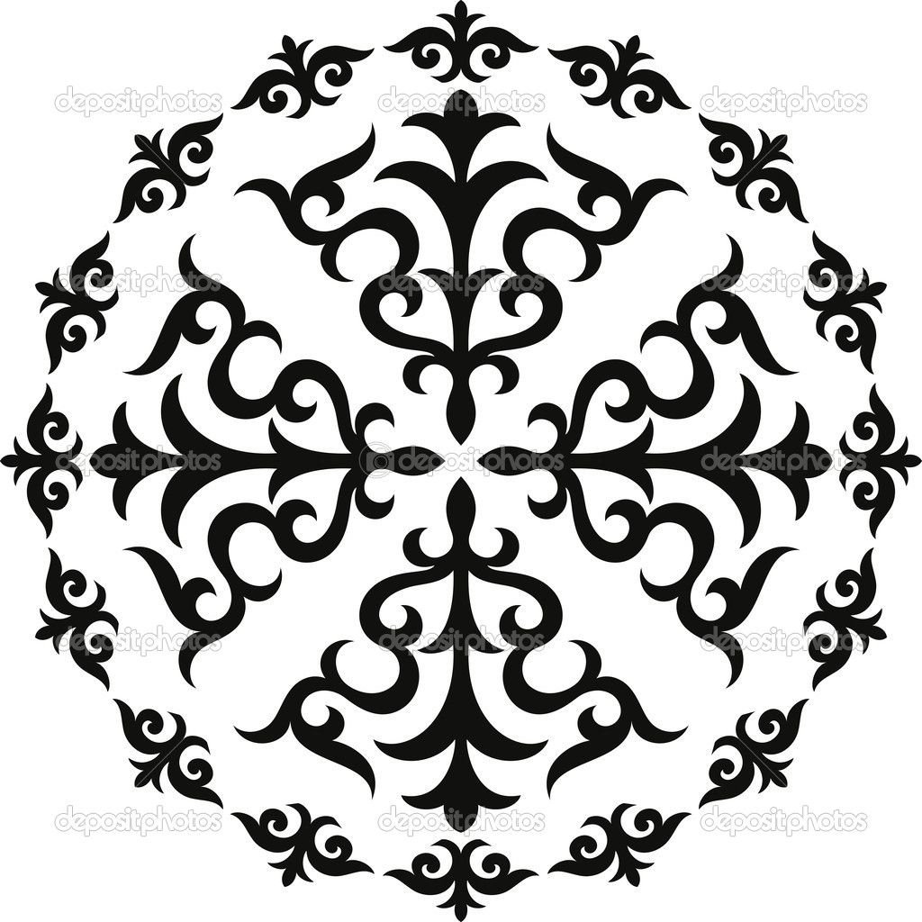 Круглые узоры для выжигания