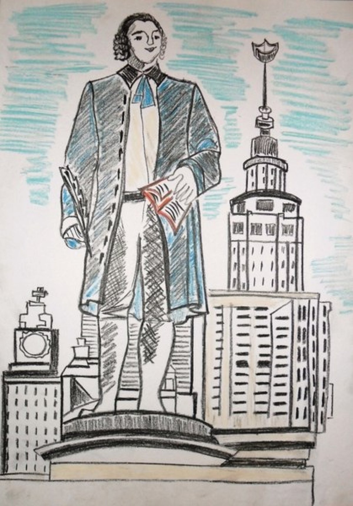 Ломоносов Михаил Васильевич гравюра