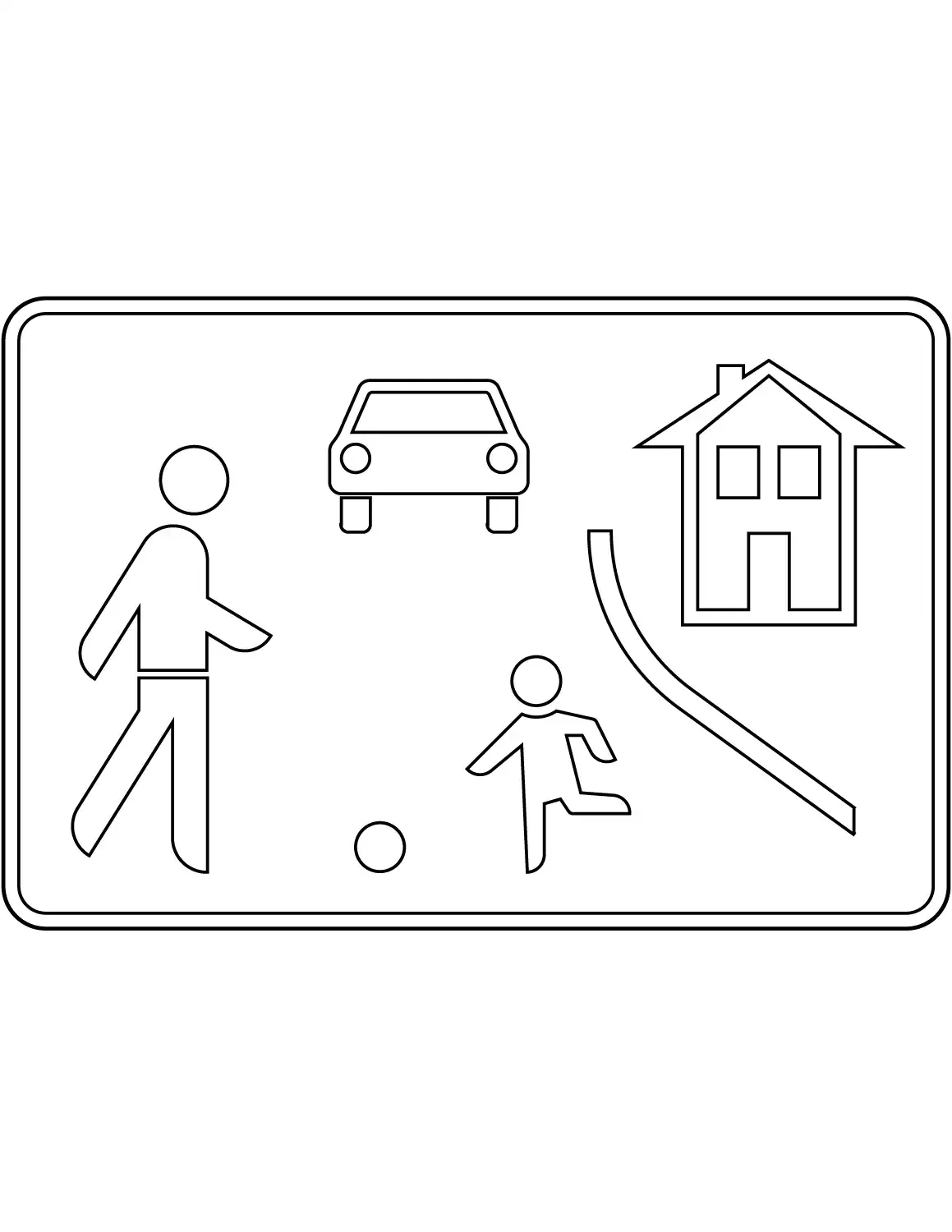 Знаки дорожного движения раскраска