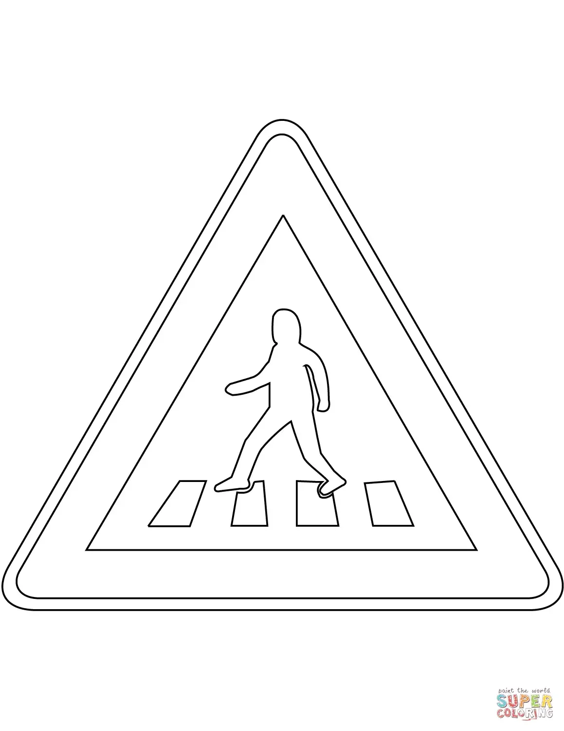 Знаки дорожного движения раскраска