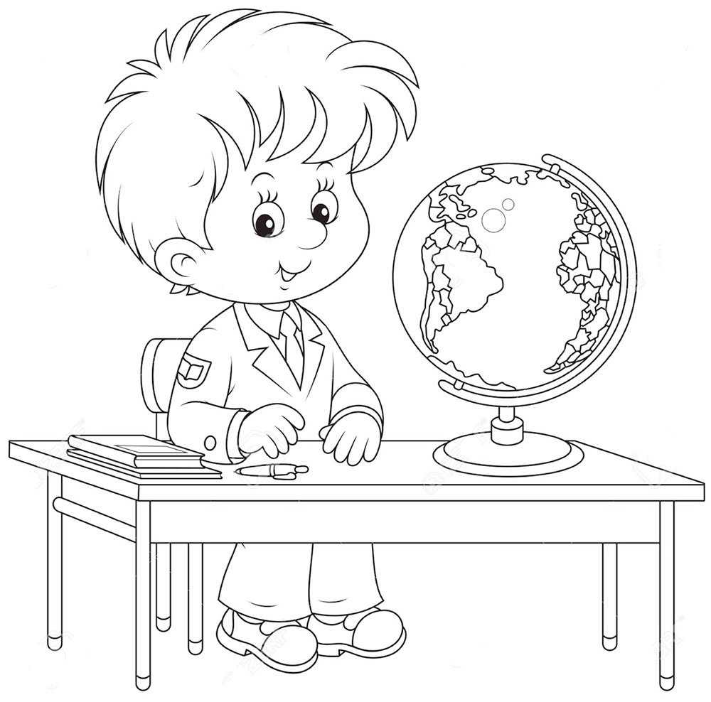 Глобус раскраска