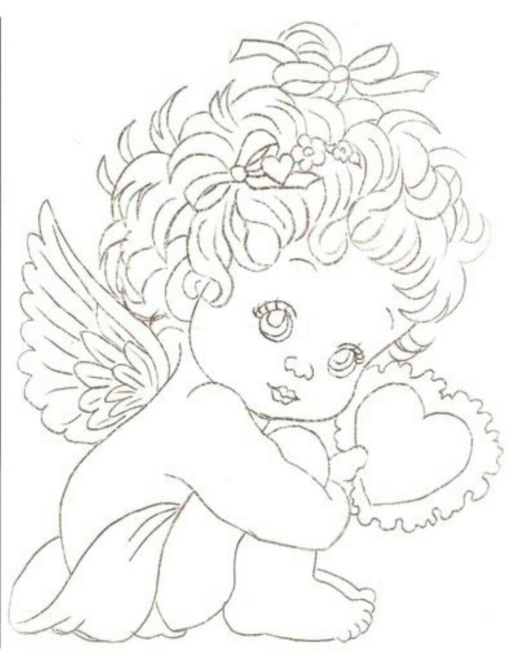 Раскраска Ангелочек