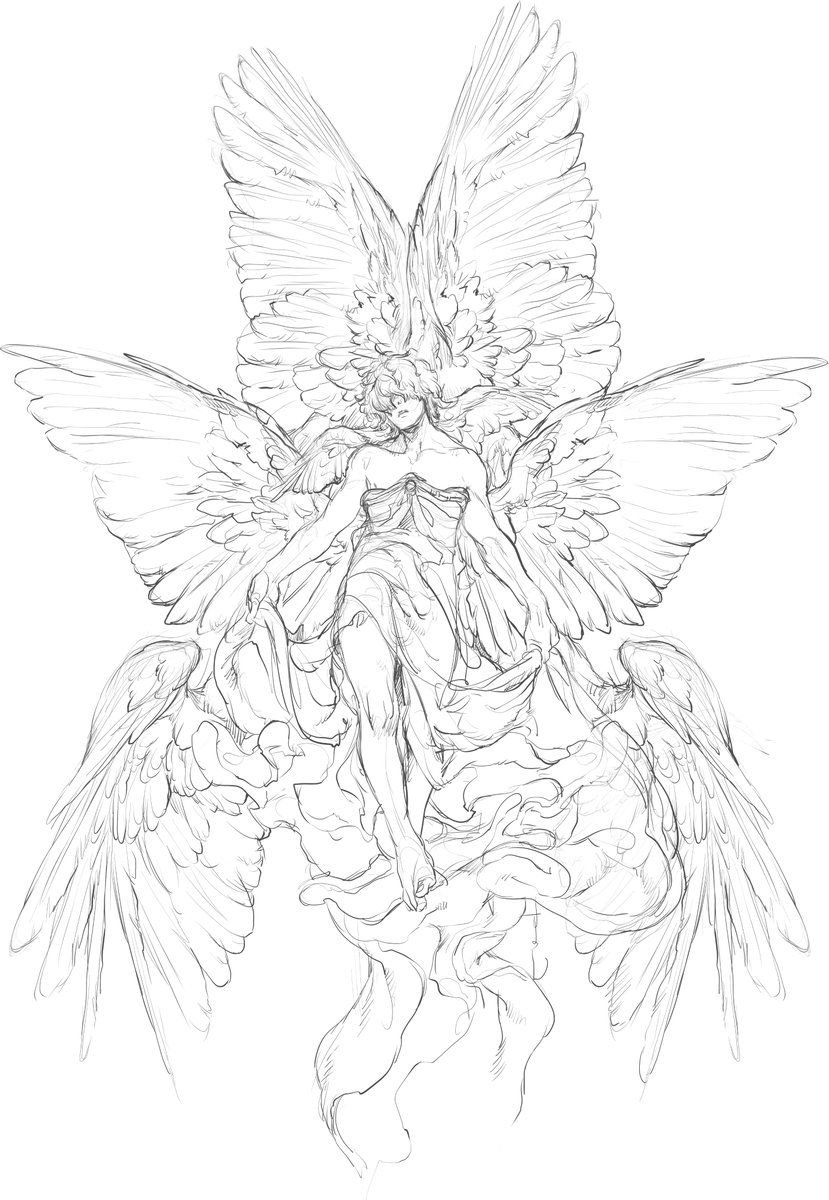 Архангел Михаил раскраска