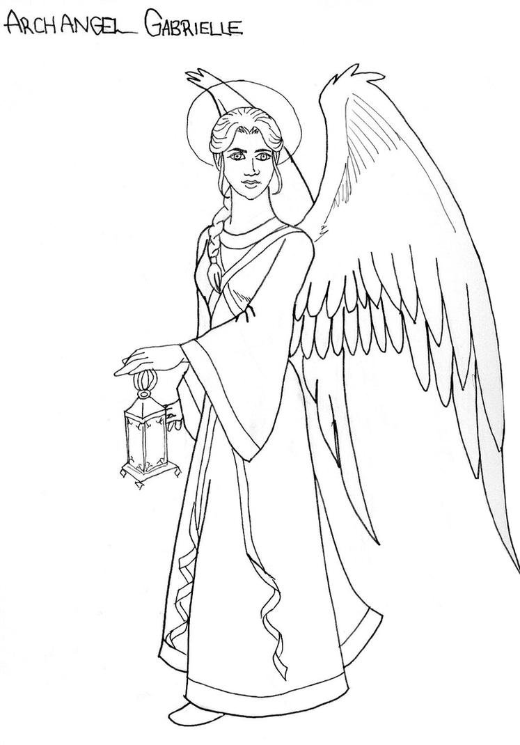 Архангел Гавриил прориси икон