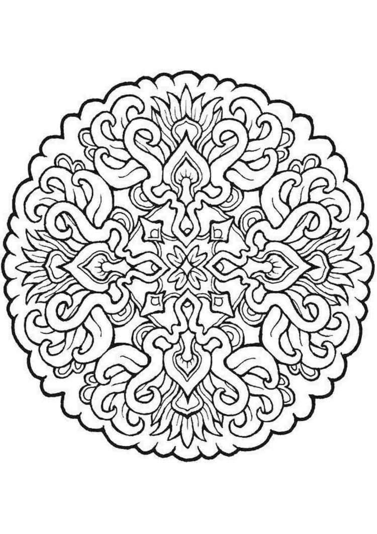Восточные мандалы для раскрашивания