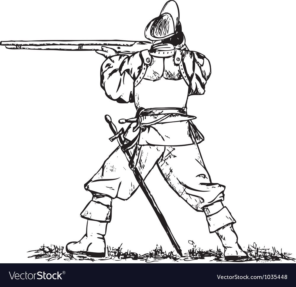 Мушкетер раскраска