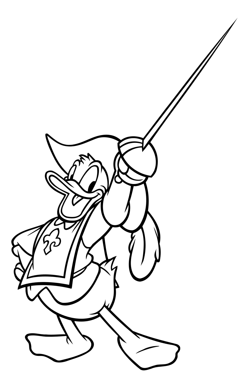 Мушкетер раскраска для детей