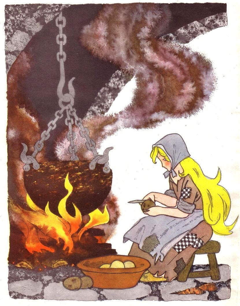 Золушка иллюстратор Булатов