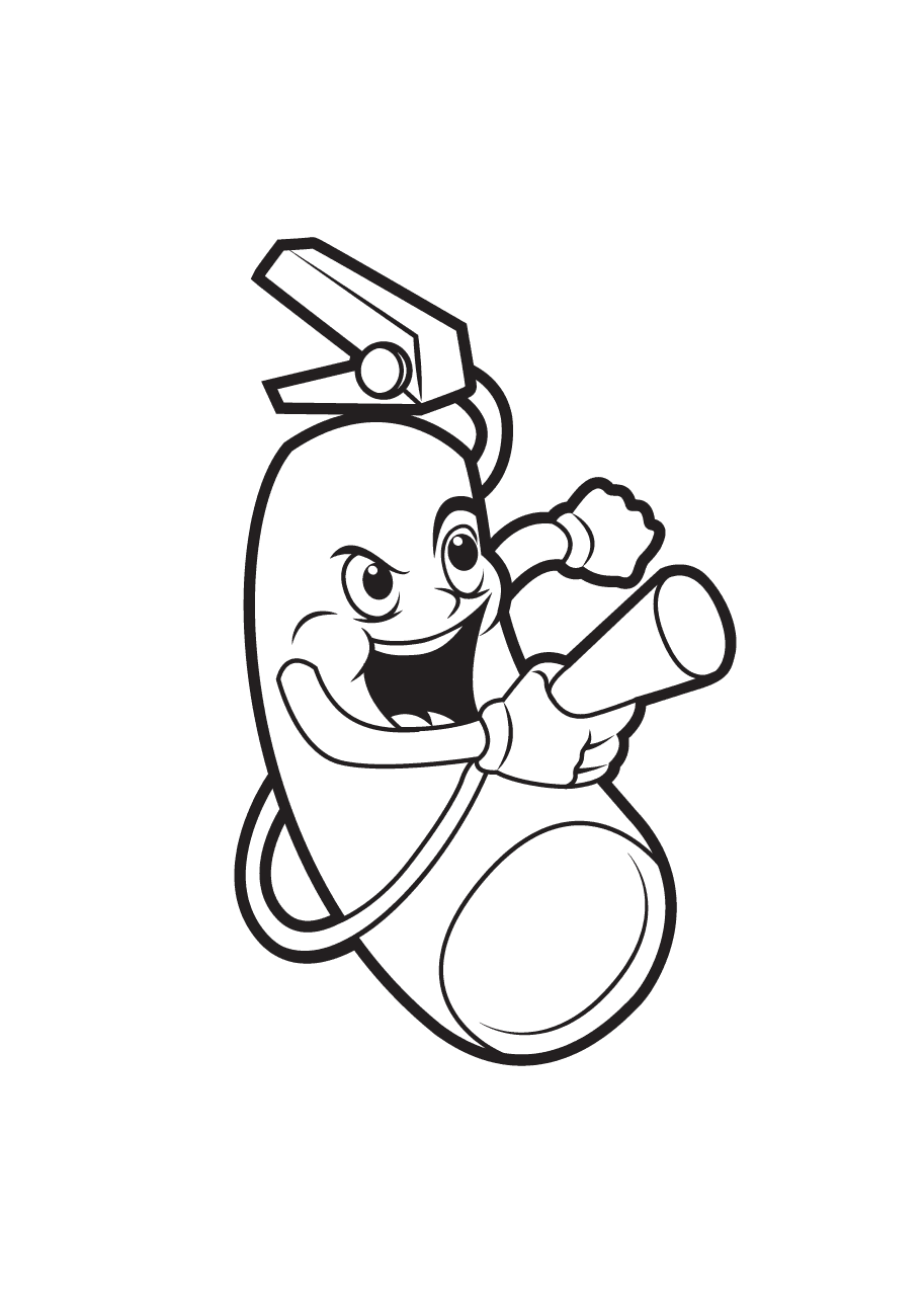 Огнетушитель набросок