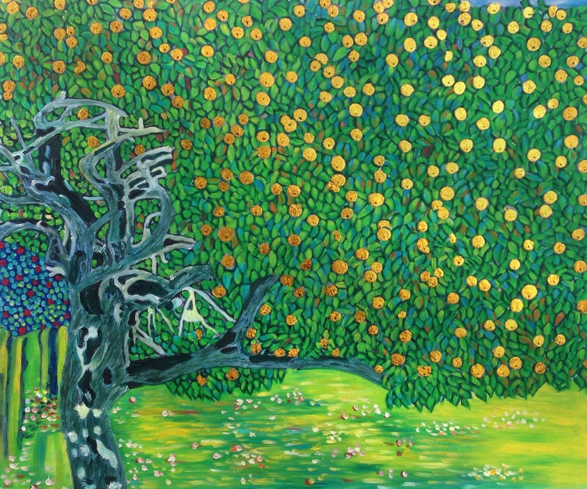Густав климт картины яблоня