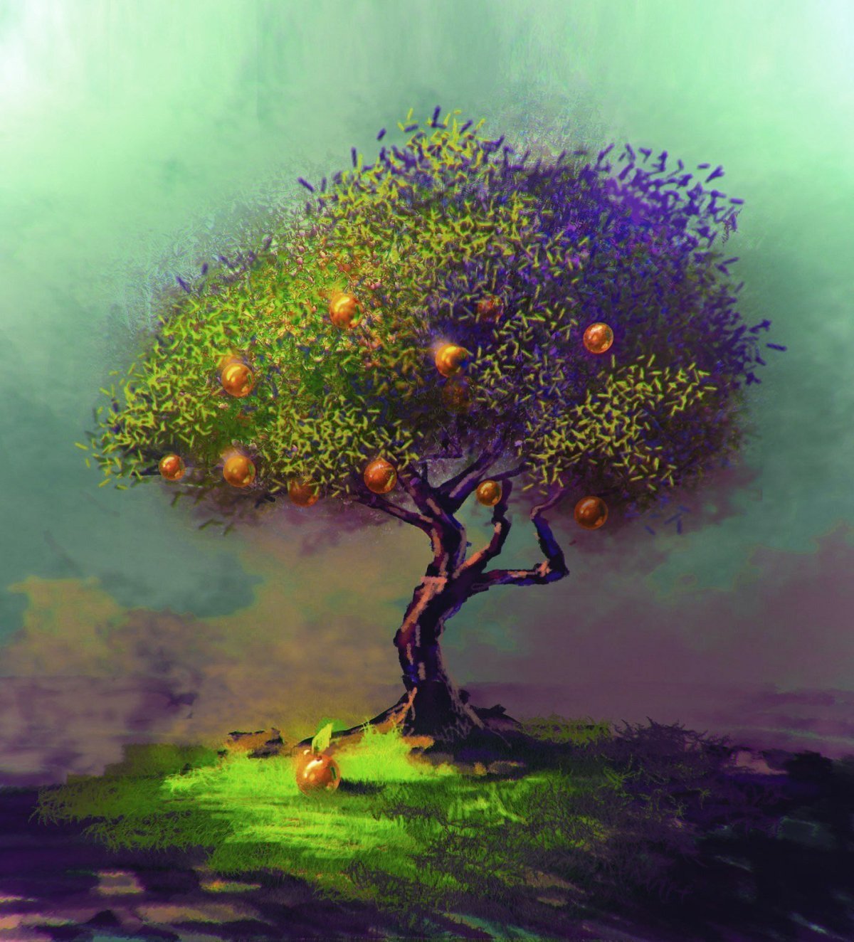 Красивое сказочное дерево