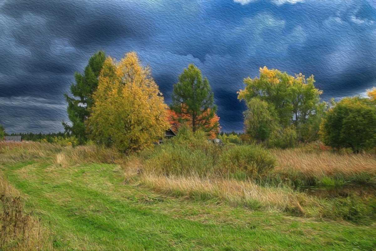 Иллюстрации билибина к уж небо осенью дышало