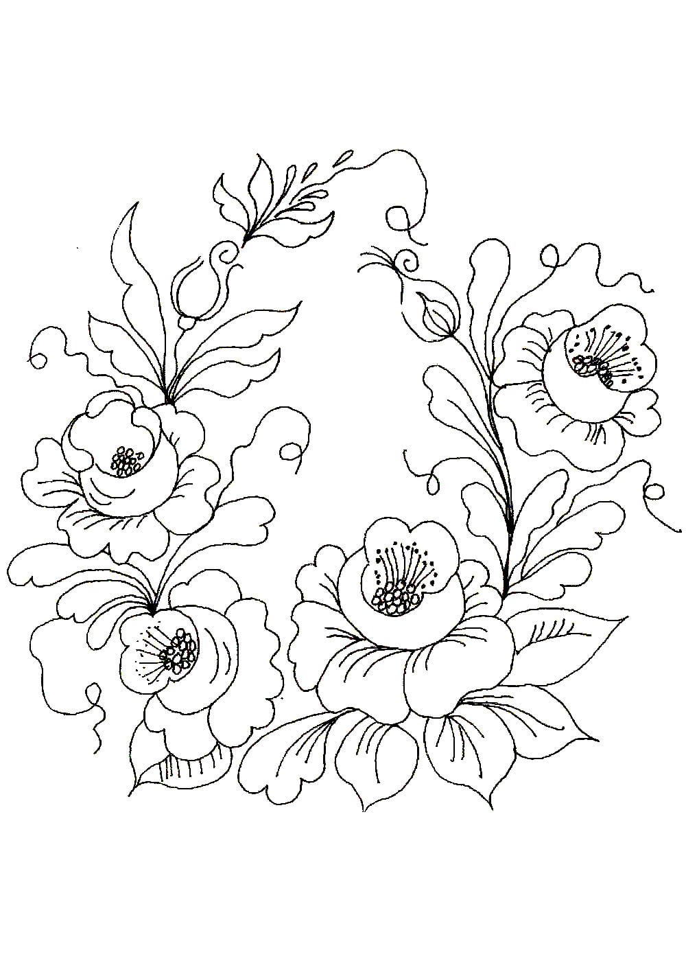 Орнамент птицы в круге