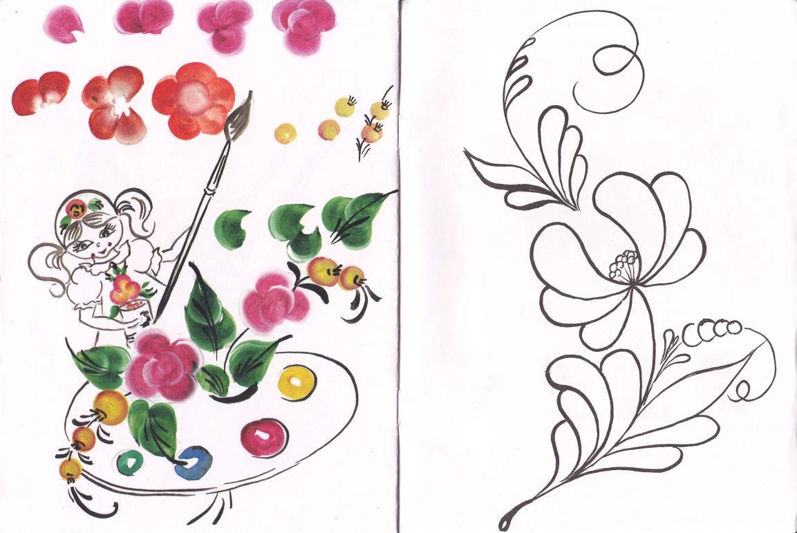 Городецкая роспись Теневкка