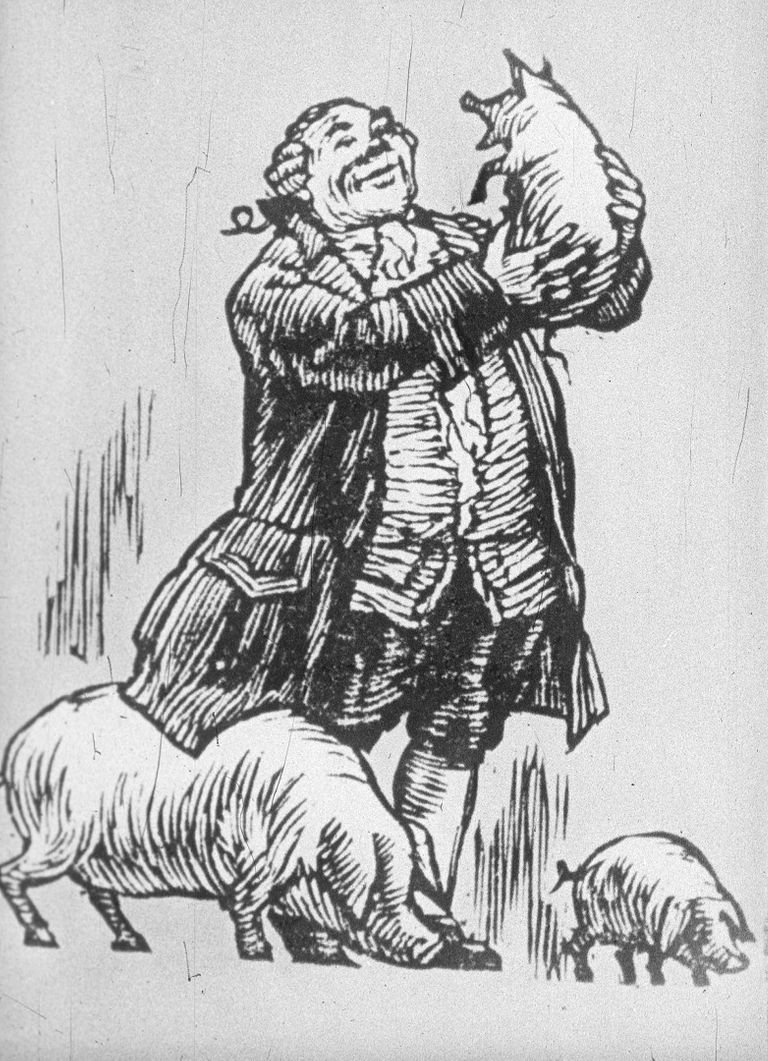 Иллюстрации к комедии Фонвизина бригадир