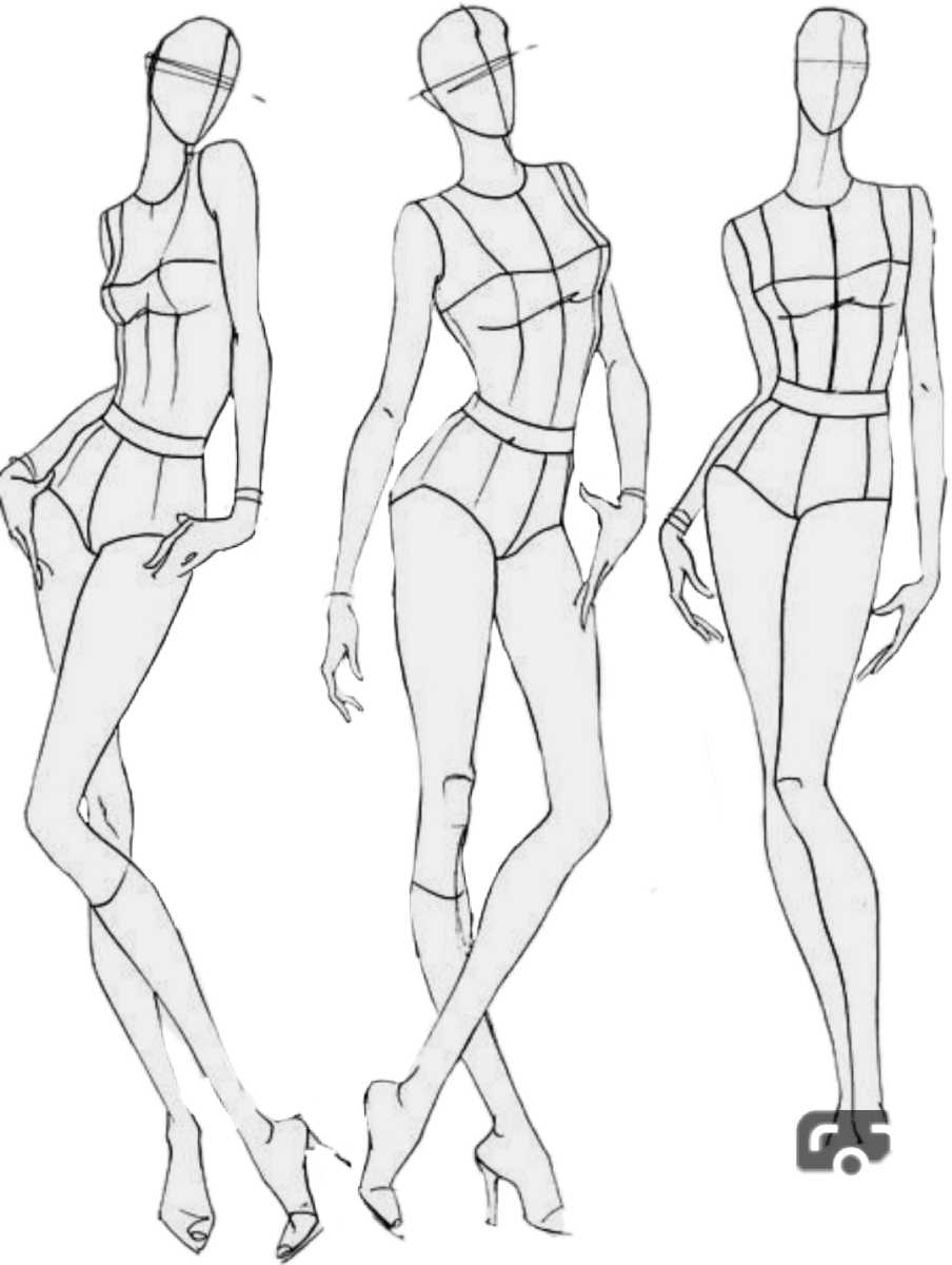 Модели для рисования одежды