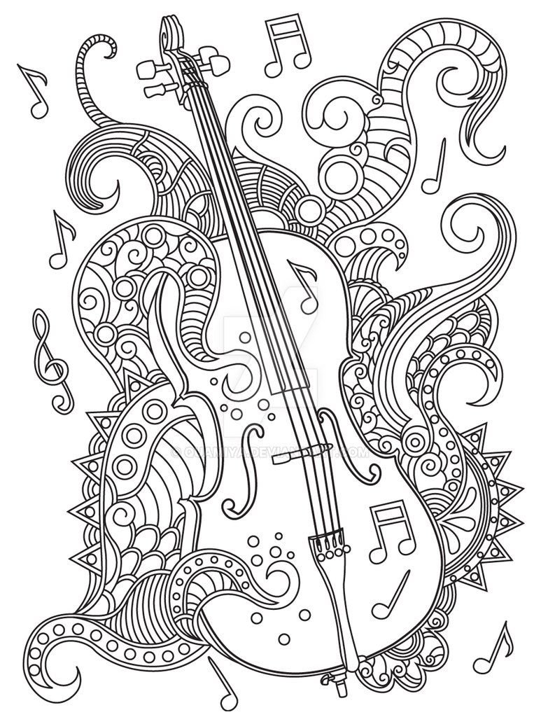 Рисунки на музыкальную тему карандашом