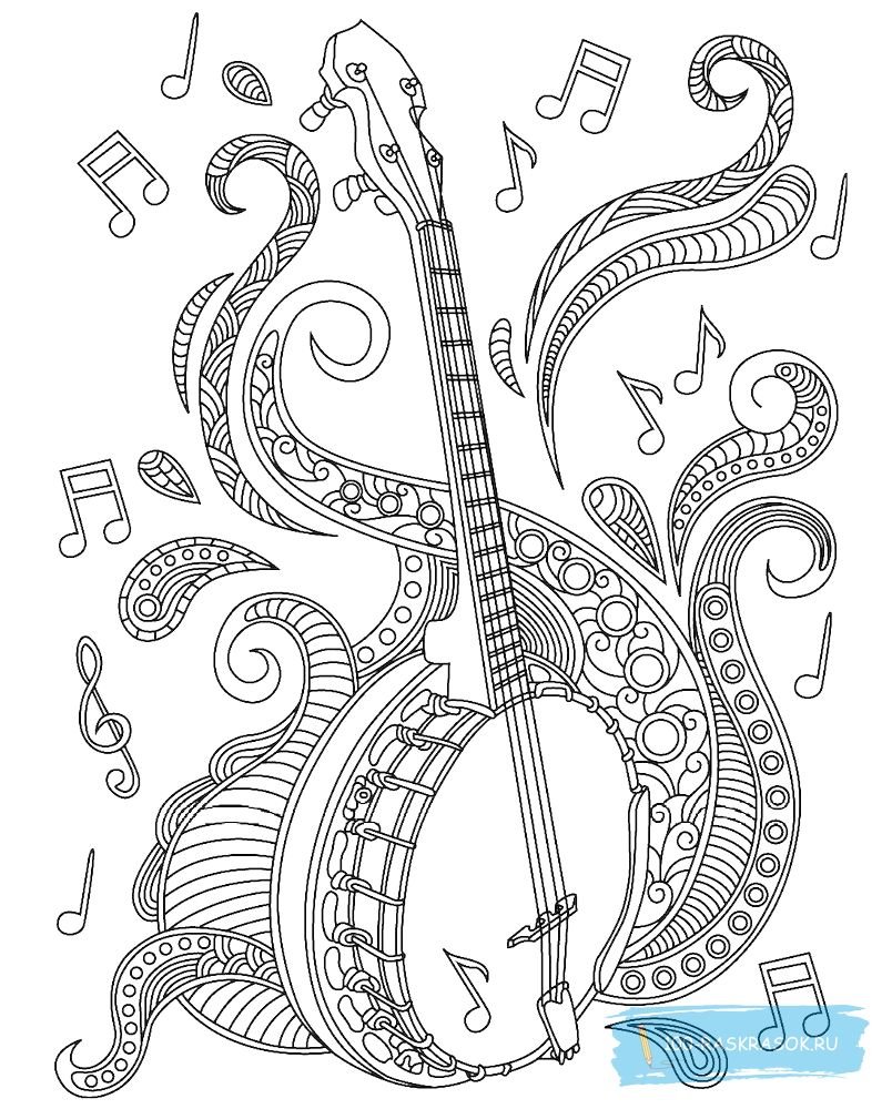 Декоративная раскраска электрогитары