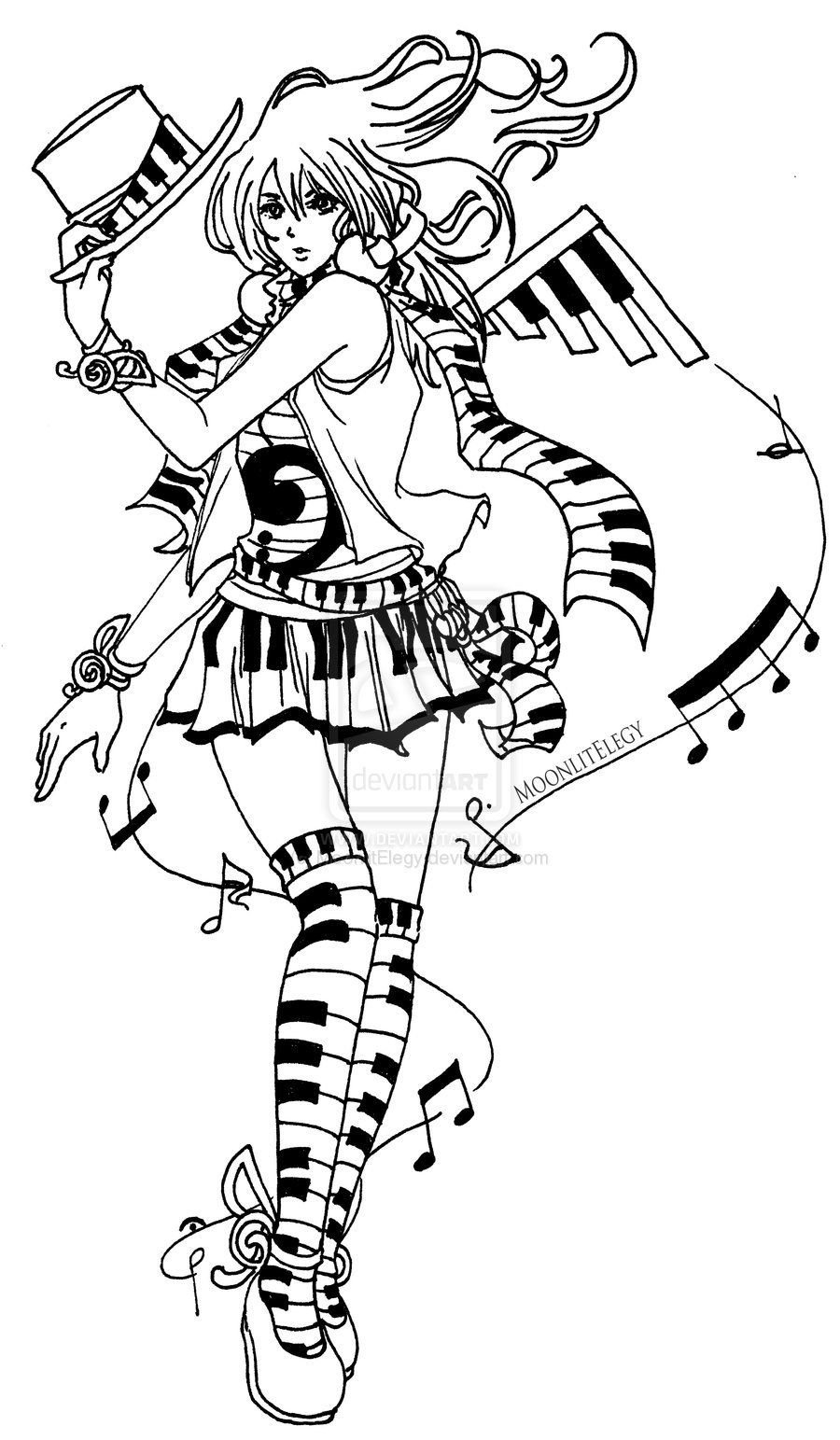 Гитара раскраска для детей