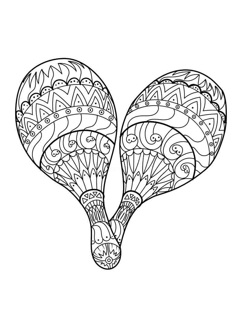 Раскраски антистресс музыкальные