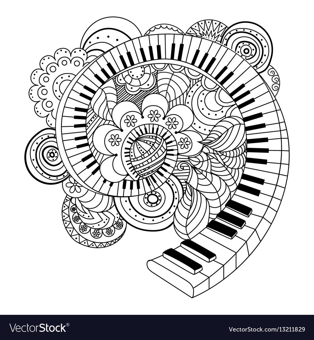 Антистресс раскраски музыкальные инструменты