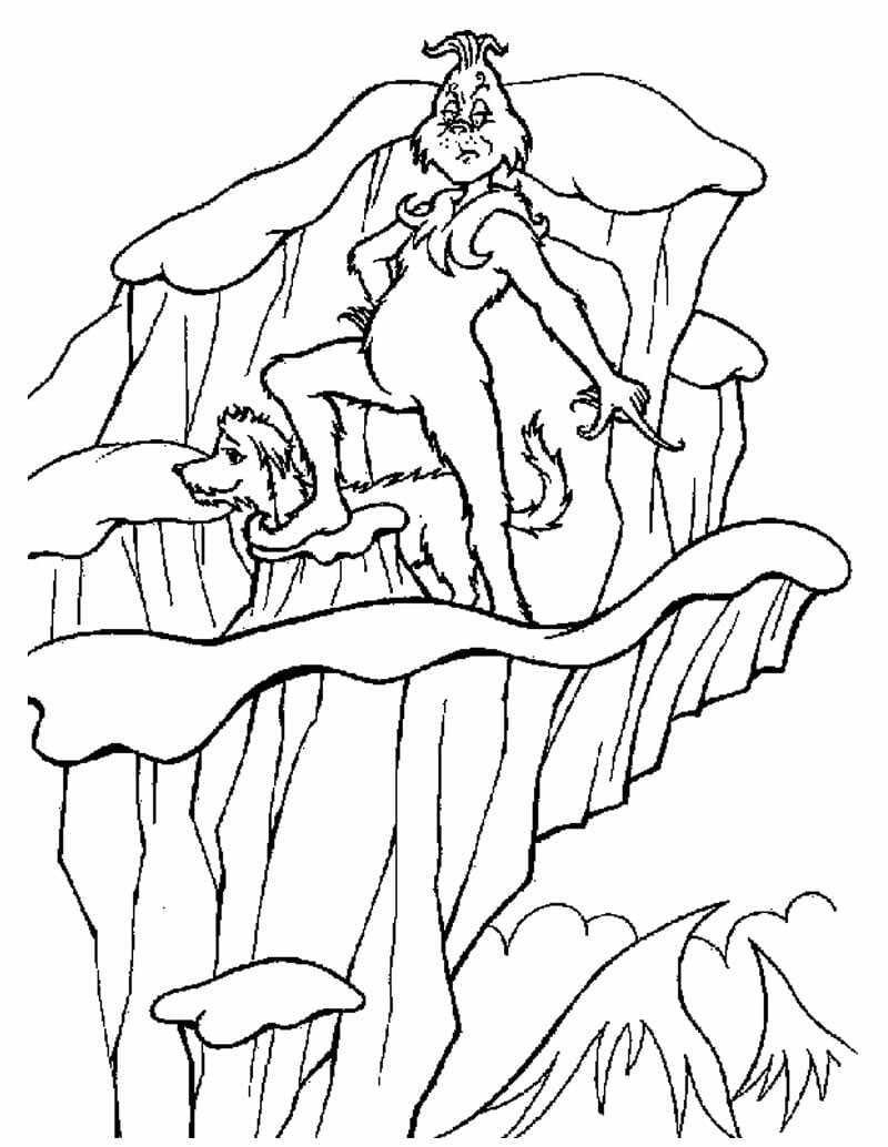 Гринч раскраска