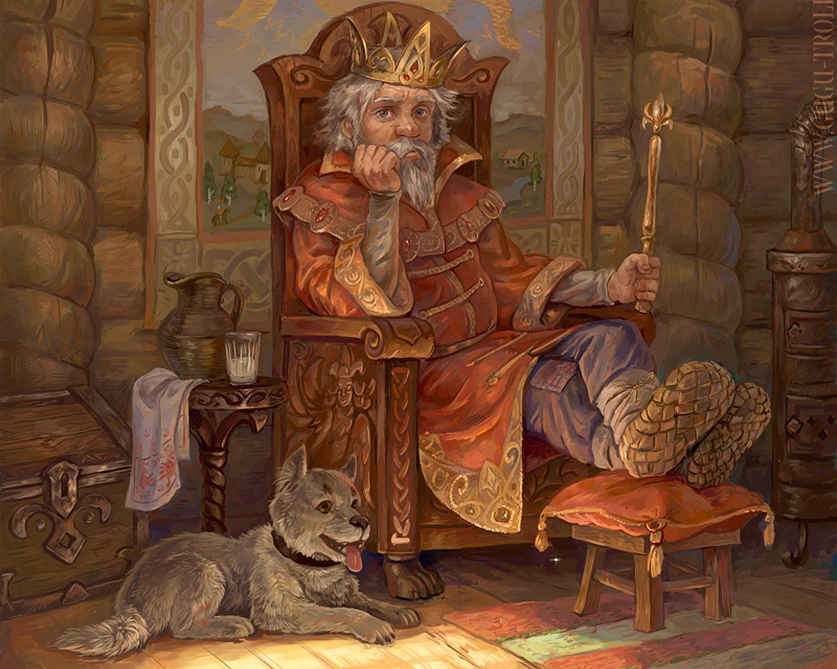 Старик на троне