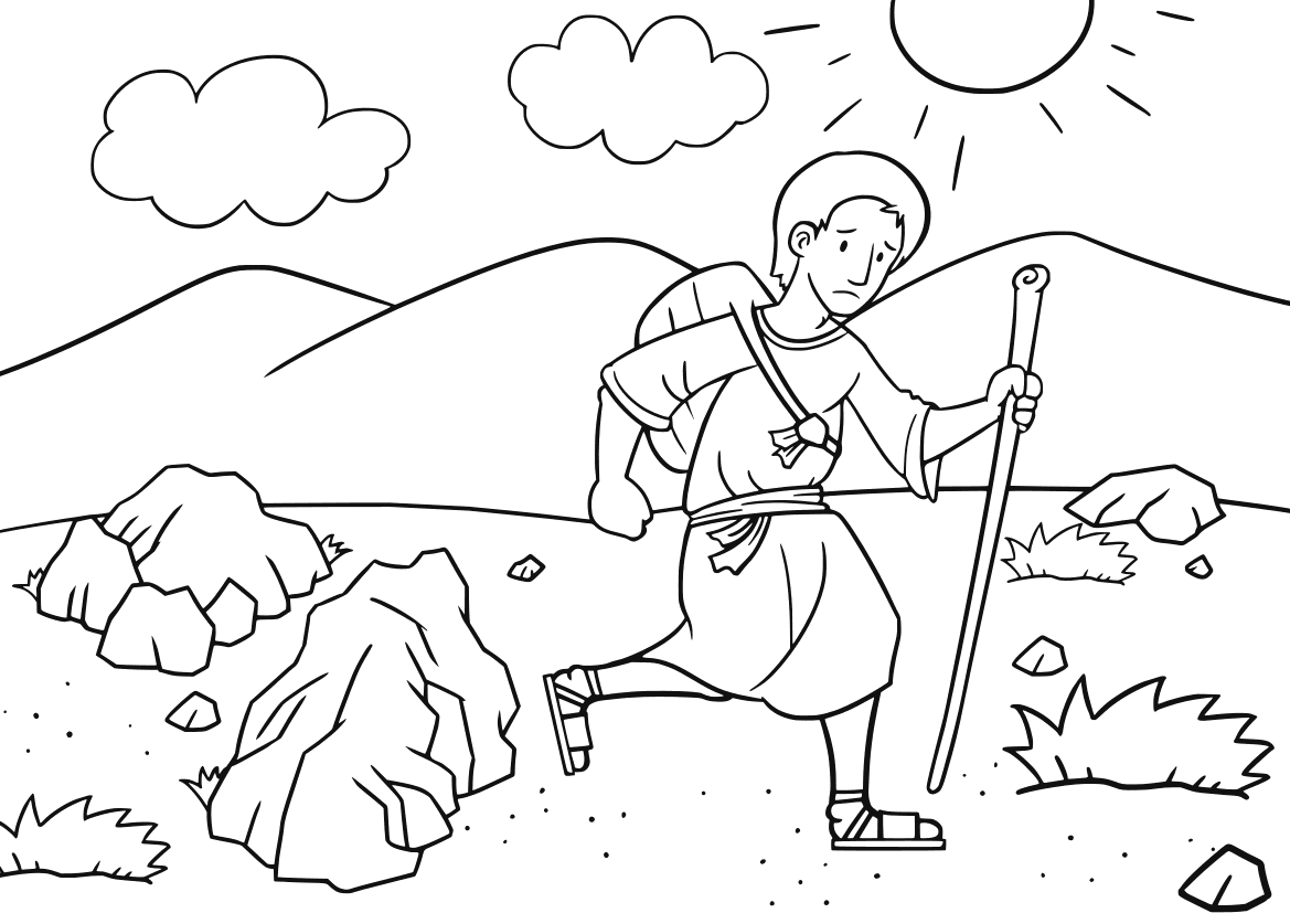 Библейские раскраски Исав и Иаков