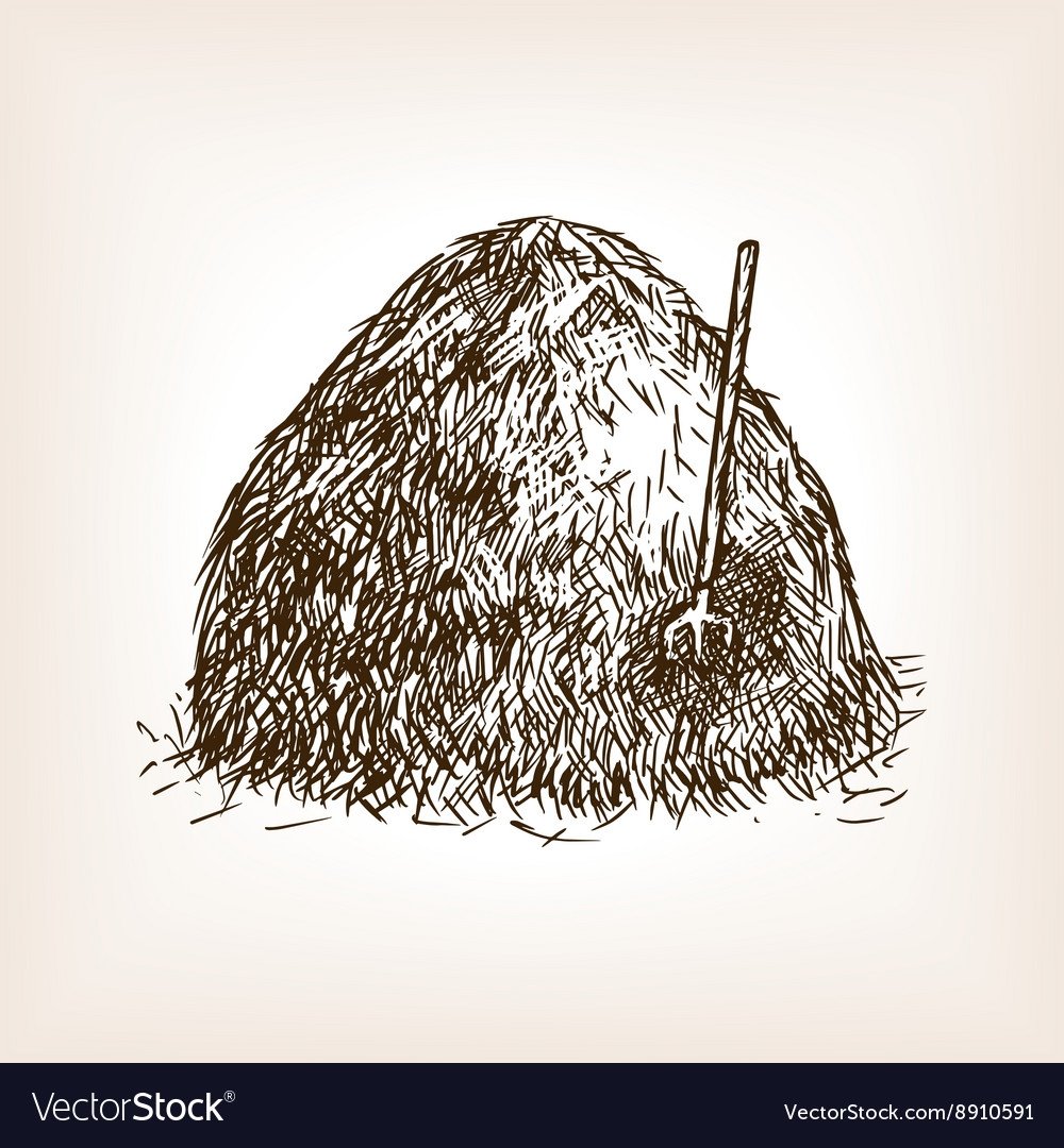 Нарисовать стог сена