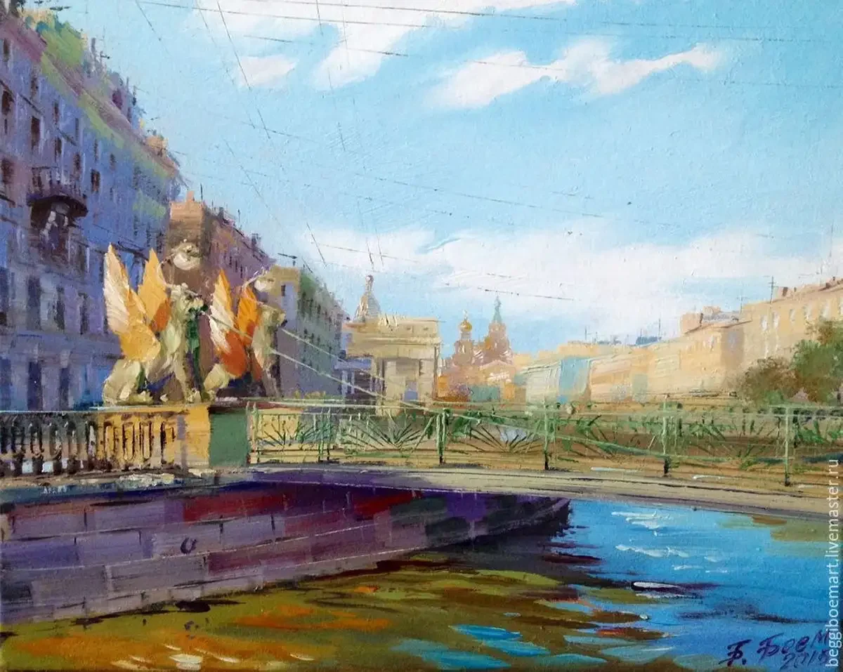 Медный всадник картина Бенуа