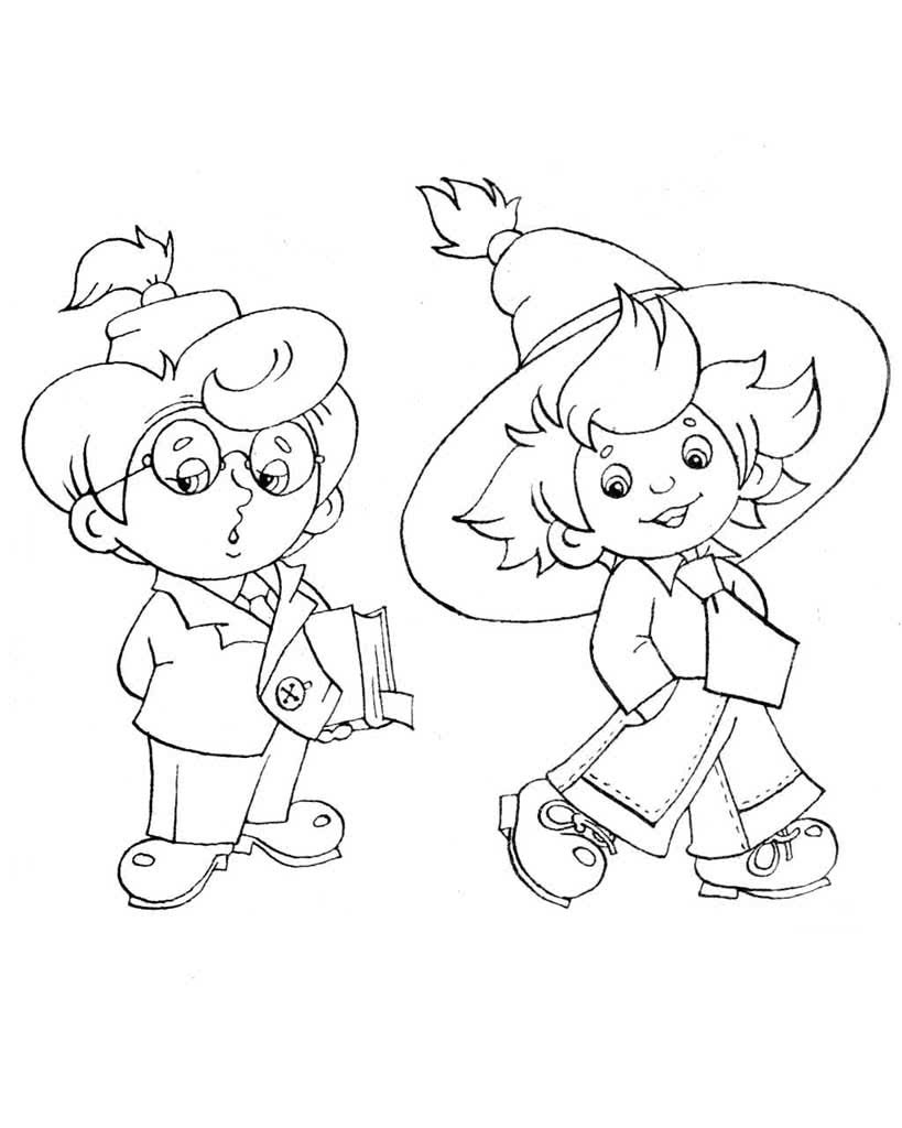 Коротышки из цветочного города раскраски