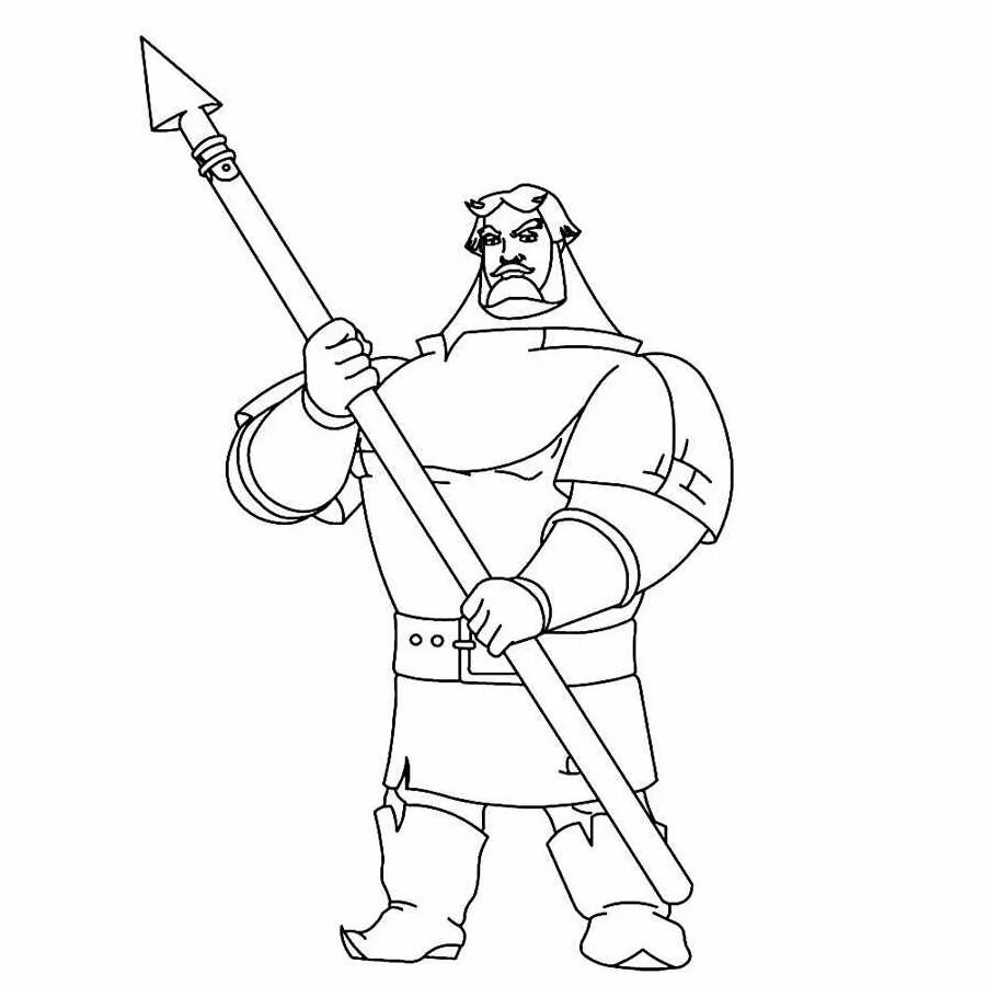 Рисунок бой богатырей