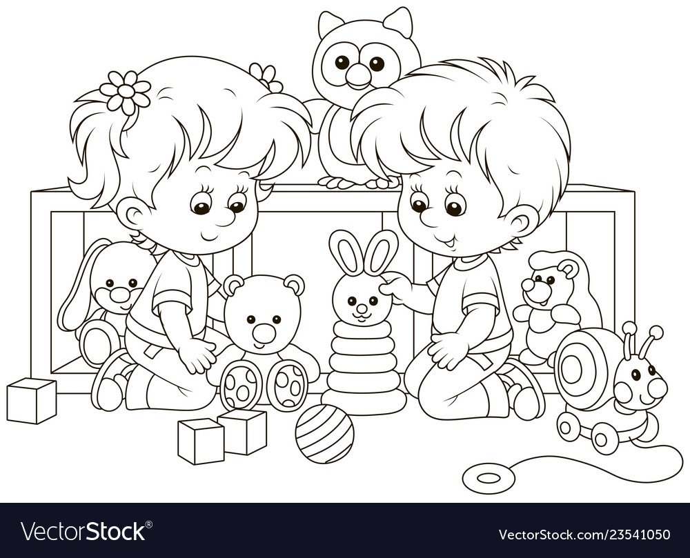 Игрушки для детей раскраска для детей