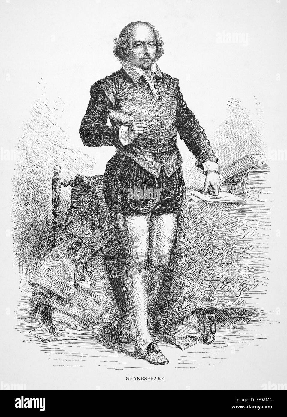 Уильям Шекспир гравюра