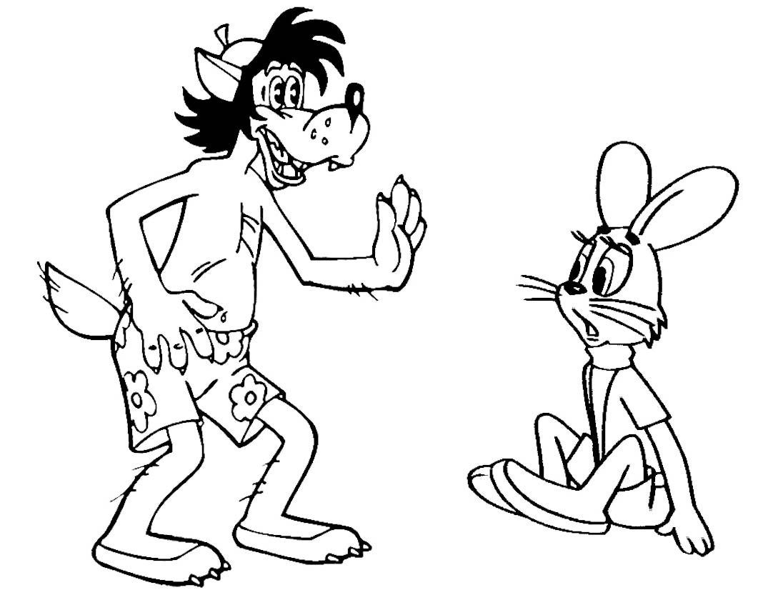 Волк из ну погоди раскраска для детей