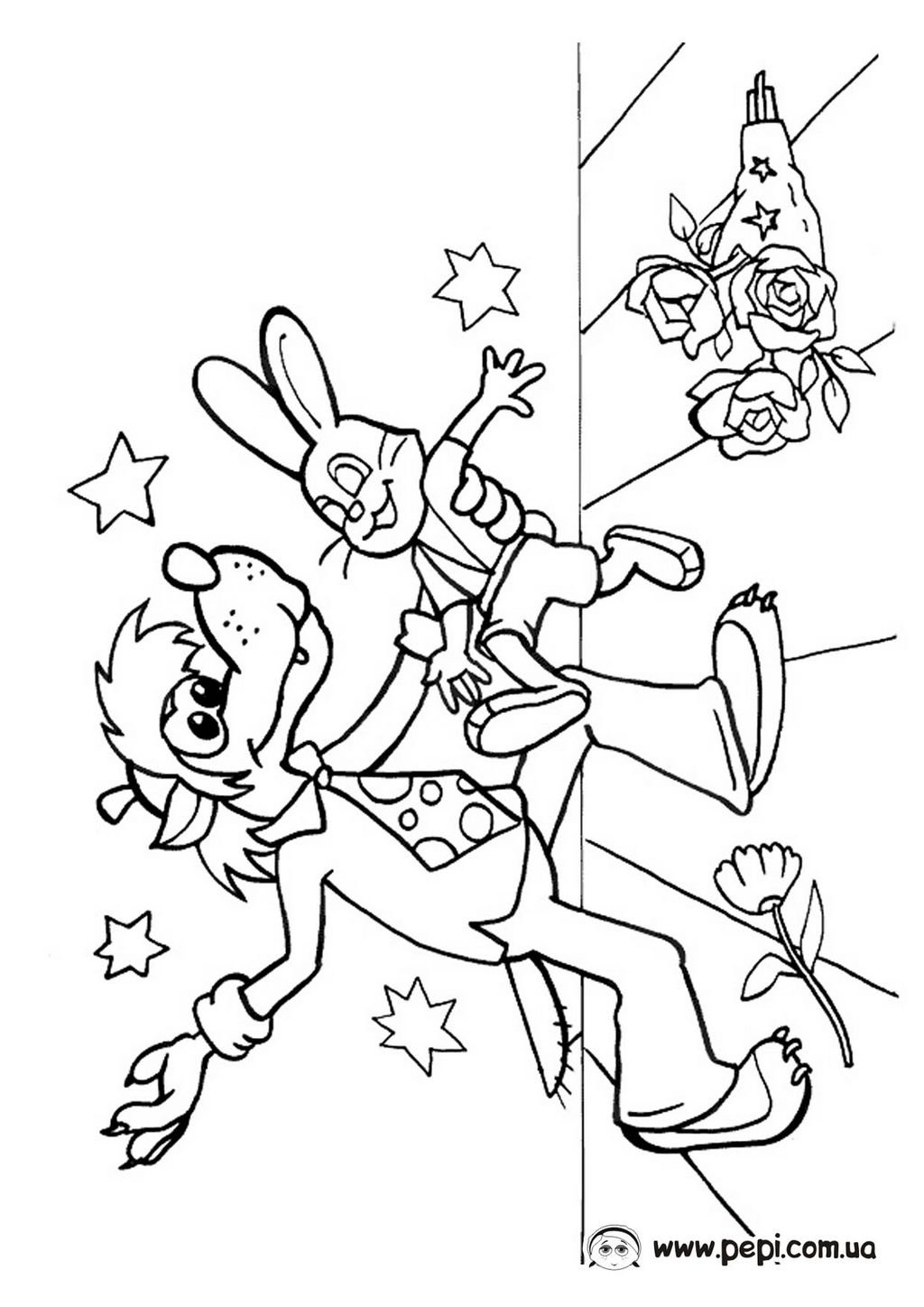 Раскраски для детей ну погоди новогодние